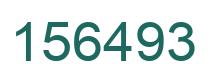 Number 156493 green image