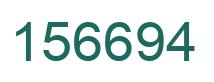 Number 156694 green image