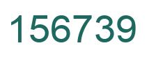 Number 156739 green image