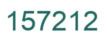 Number 157212 green image