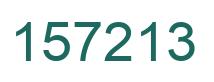 Number 157213 green image