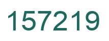 Number 157219 green image