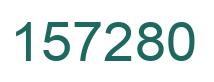 Number 157280 green image