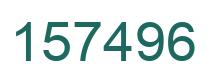 Number 157496 green image