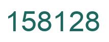 Number 158128 green image