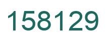 Number 158129 green image