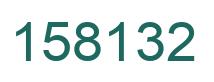 Number 158132 green image