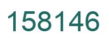 Number 158146 green image