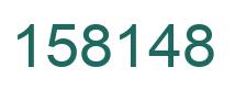 Number 158148 green image