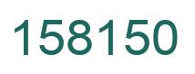 Number 158150 green image