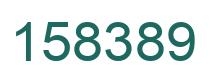 Number 158389 green image