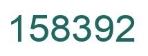 Number 158392 green image