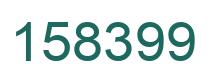 Number 158399 green image