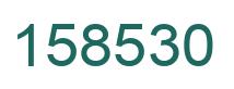 Number 158530 green image