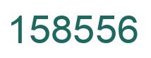 Number 158556 green image
