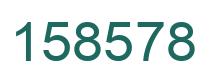 Number 158578 green image