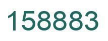 Number 158883 green image