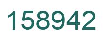Number 158942 green image