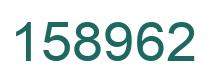 Number 158962 green image