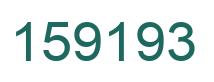 Number 159193 green image
