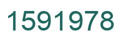 Number 1591978 green image
