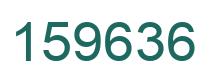 Number 159636 green image