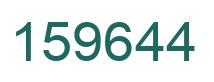 Number 159644 green image