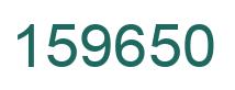 Number 159650 green image