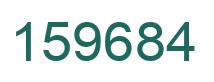 Number 159684 green image