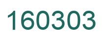 Number 160303 green image