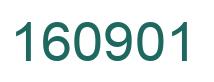 Number 160901 green image