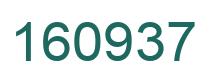 Number 160937 green image