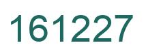 Number 161227 green image