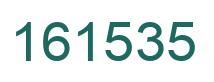 Number 161535 green image