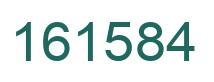 Number 161584 green image