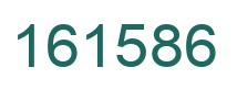 Number 161586 green image
