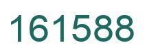 Number 161588 green image