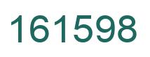 Number 161598 green image
