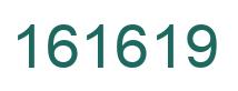 Number 161619 green image