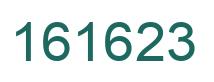 Number 161623 green image