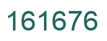 Number 161676 green image