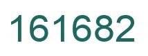 Number 161682 green image