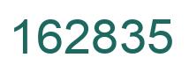 Number 162835 green image