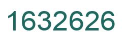 Number 1632626 green image