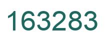 Number 163283 green image