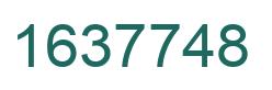 Number 1637748 green image