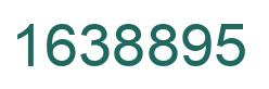 Number 1638895 green image
