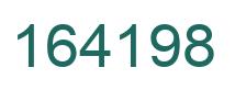 Number 164198 green image