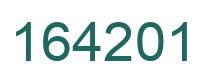 Number 164201 green image