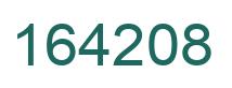 Number 164208 green image